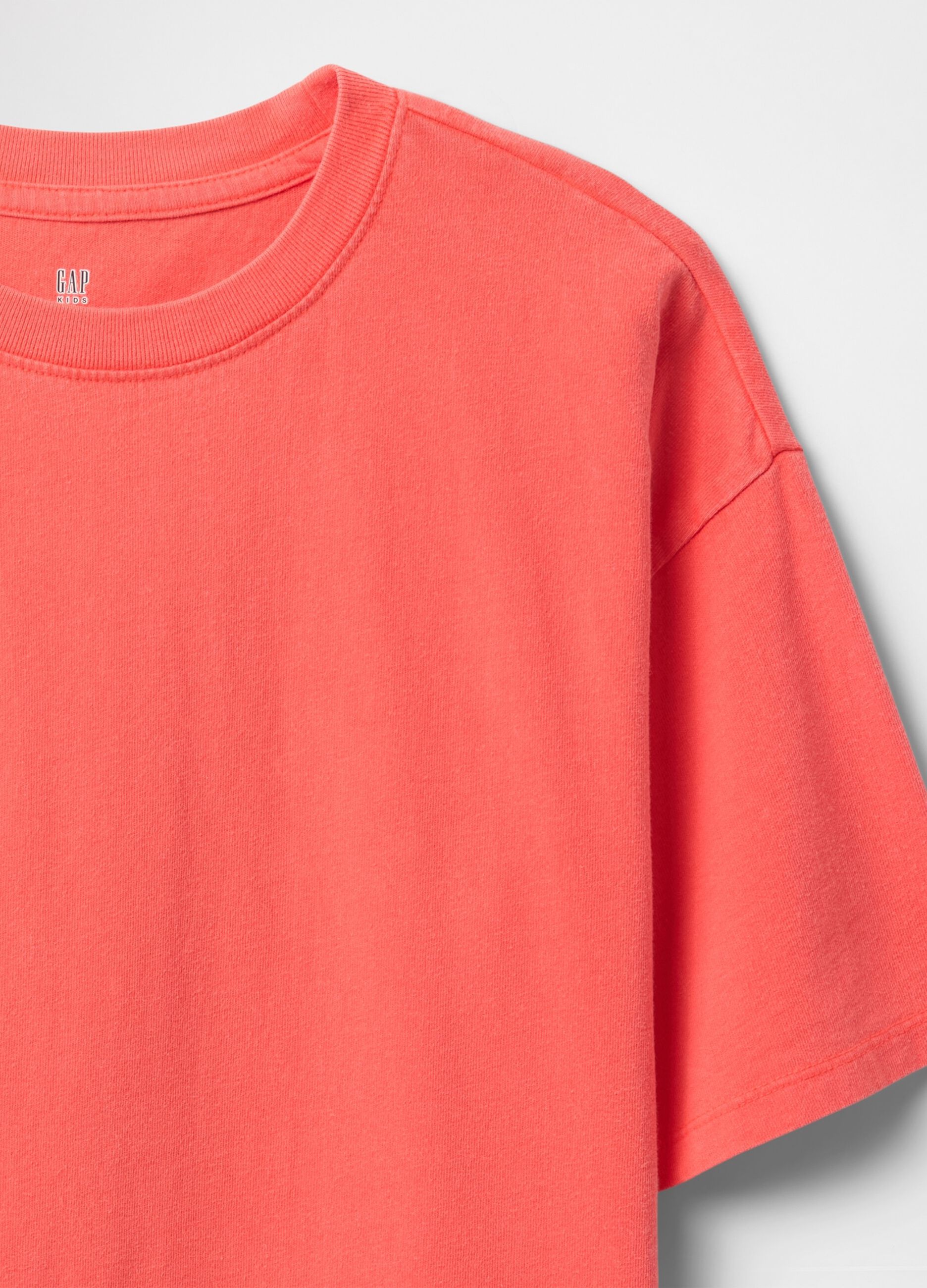 Coral Oversized Cotton T-shirt