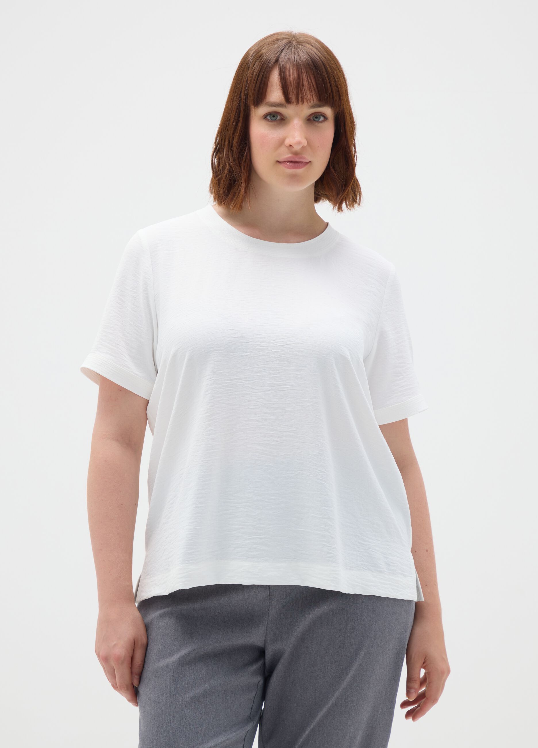 White regular fit T-shirt