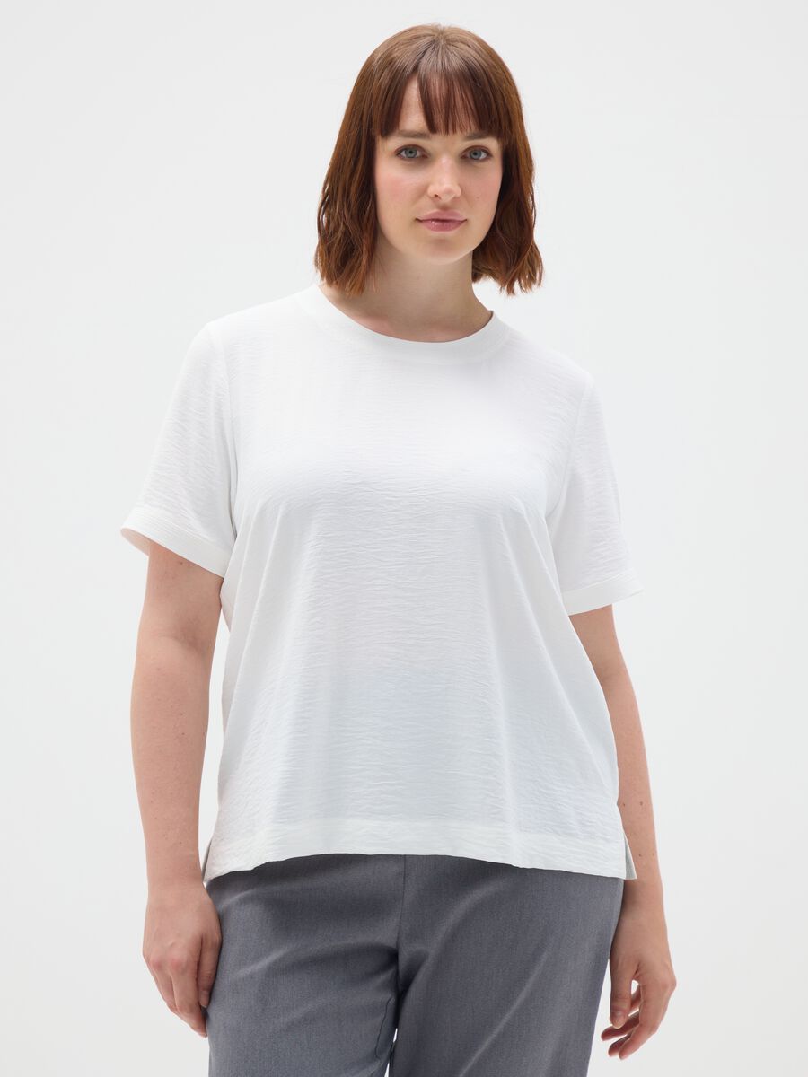 White regular fit T-shirt_0