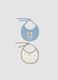 Two-pack of light blue organic cotton bibs_0