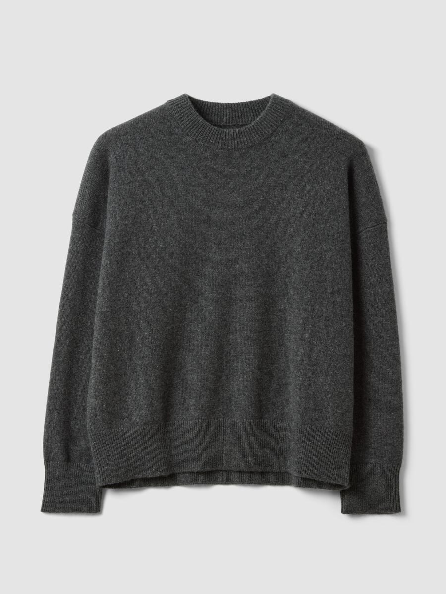 Grey pure cashmere oversized jumper_4