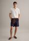 Blue stretch-cotton chino shorts, regular fit_0