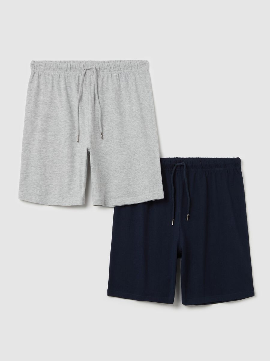 Two-pack pyjama shorts with drawstring_4