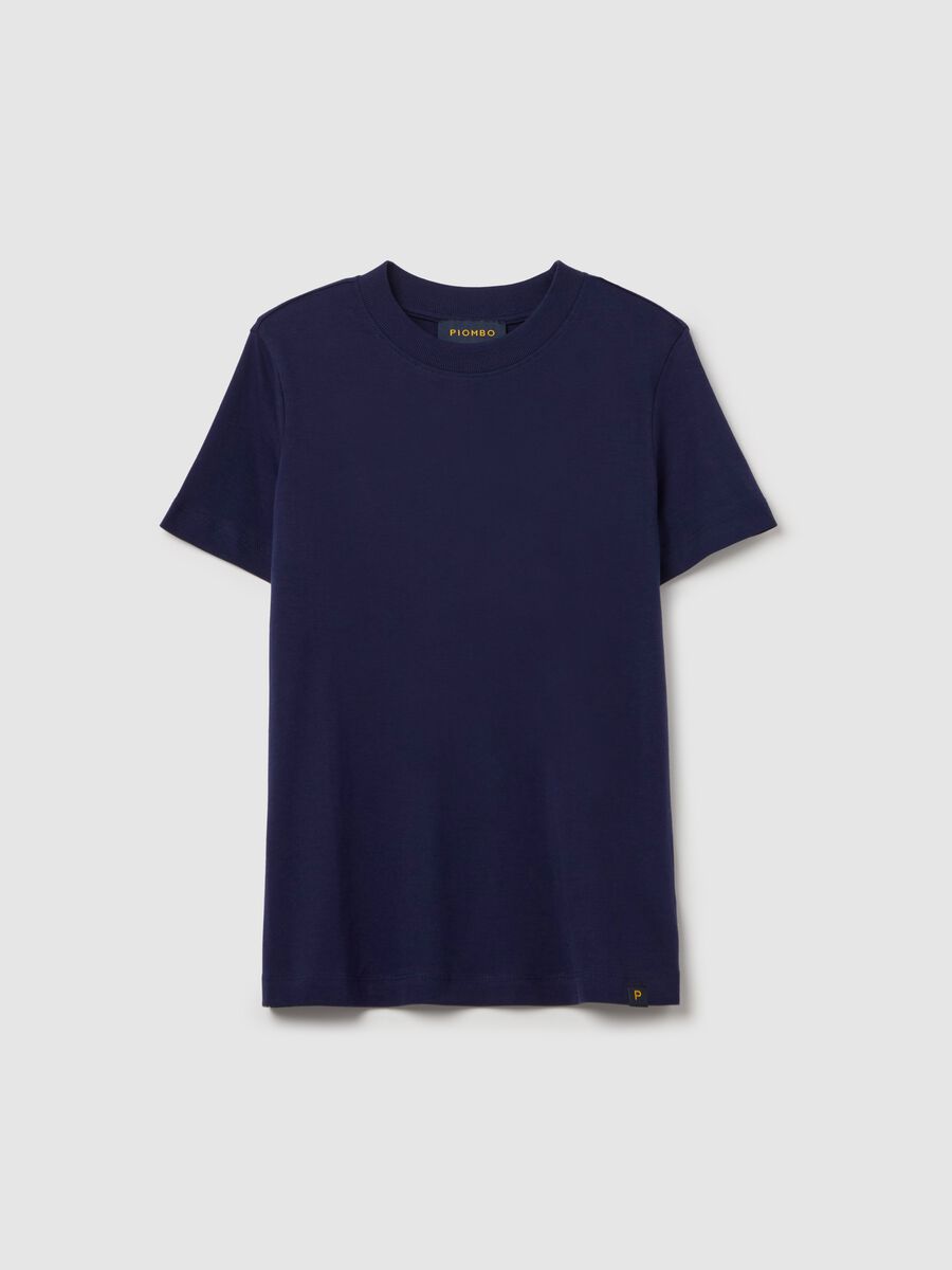 Cotton T-shirt with round neck_4