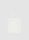 White pure cotton shoulder bag with Stitch print_1