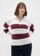 Regular fit multicolour cotton blend jumper_0