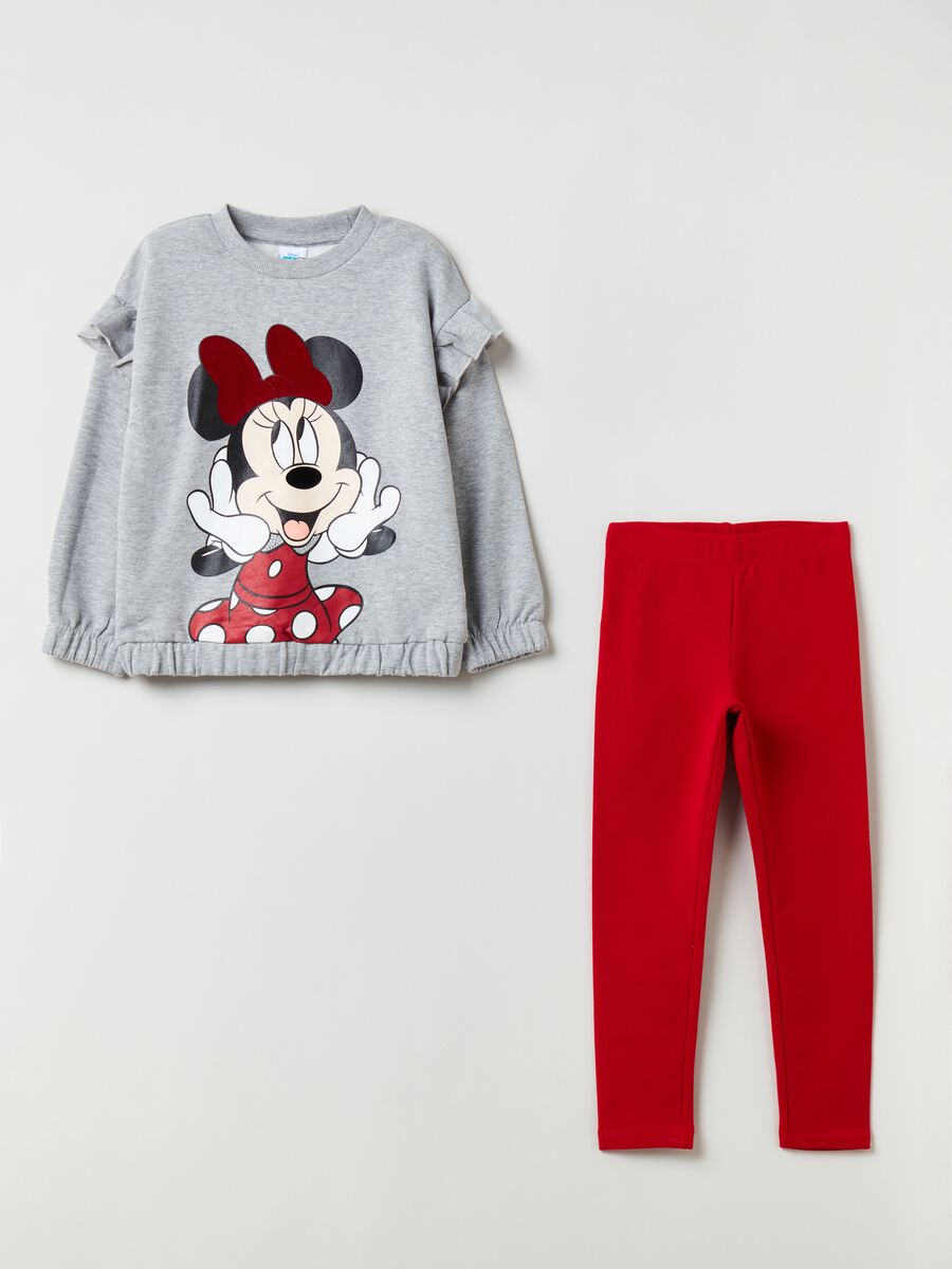 Jogging set top e leggings stampa Minnie_0