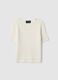 White pure cotton fitted sweater_4