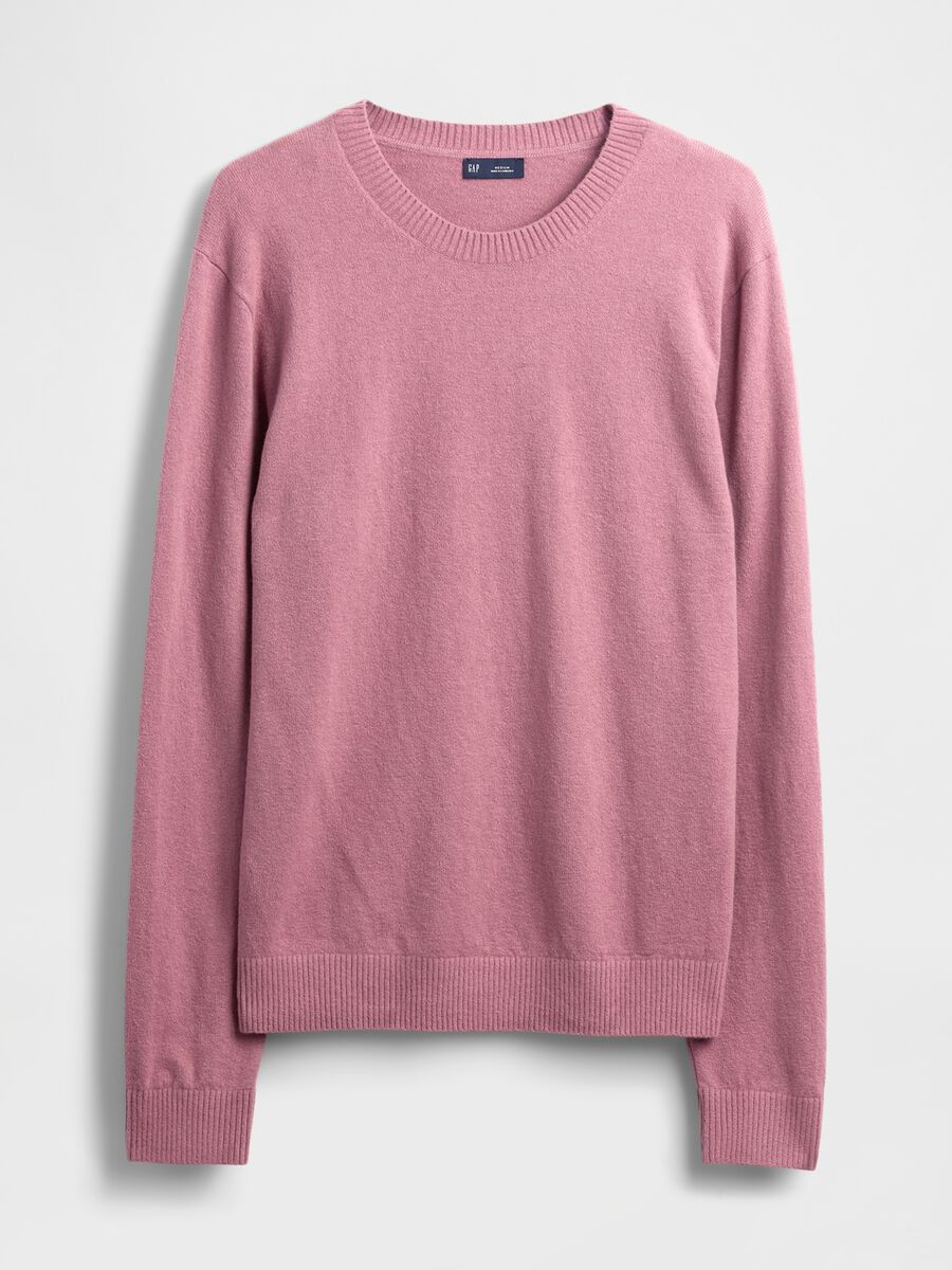 Pink cotton and acrylic sweater_3