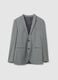 Grey Slim Fit Blazer with Buttons_4
