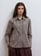Multicolour stretch-cotton shirt with scarf collar_2