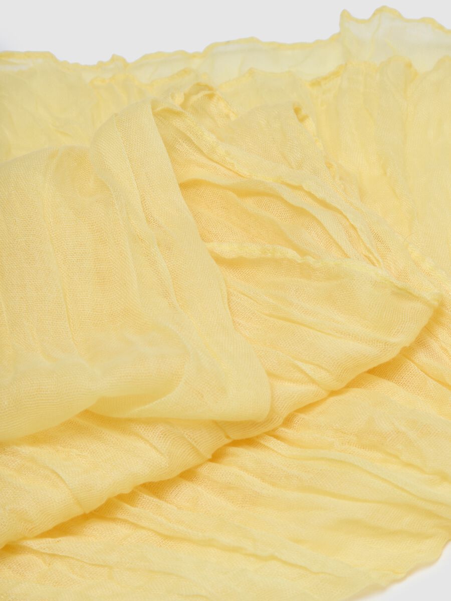 Light Yellow Scarf Regular Fit_2