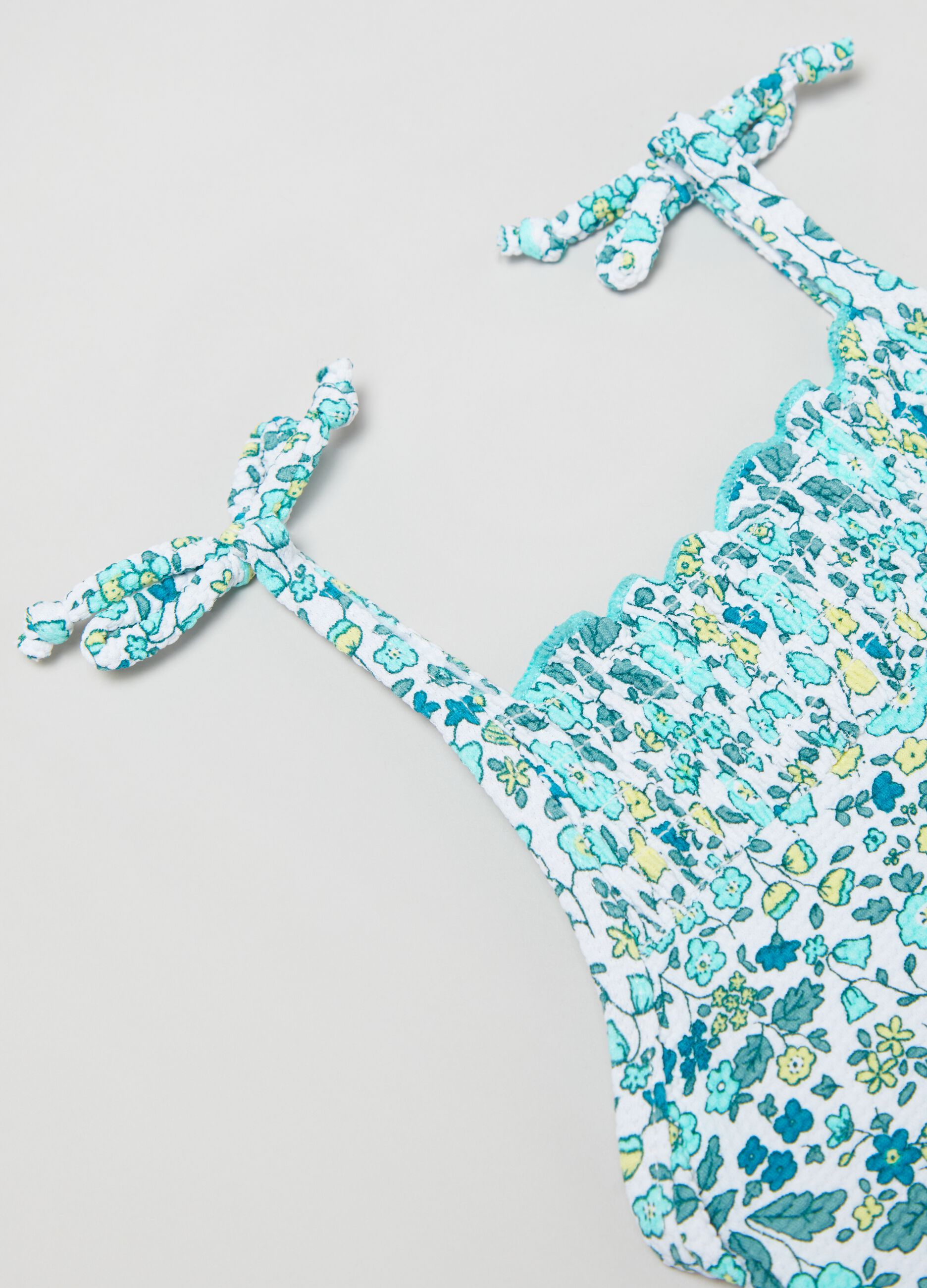 One-piece floral swimsuit
