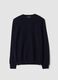 Blue pure wool crew-neck jumper, regular fit_4