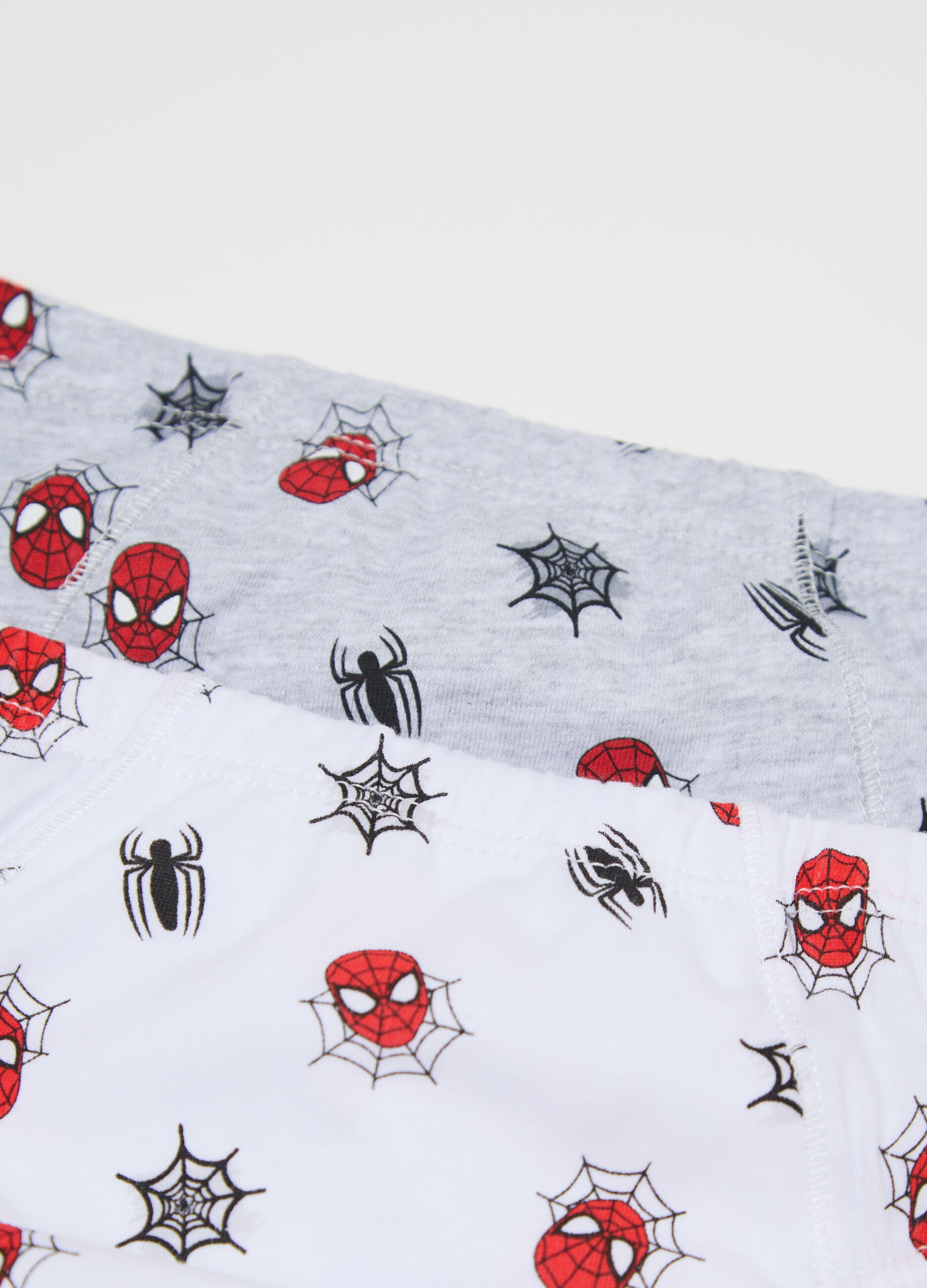 Five-pack briefs with Spiderman pattern
