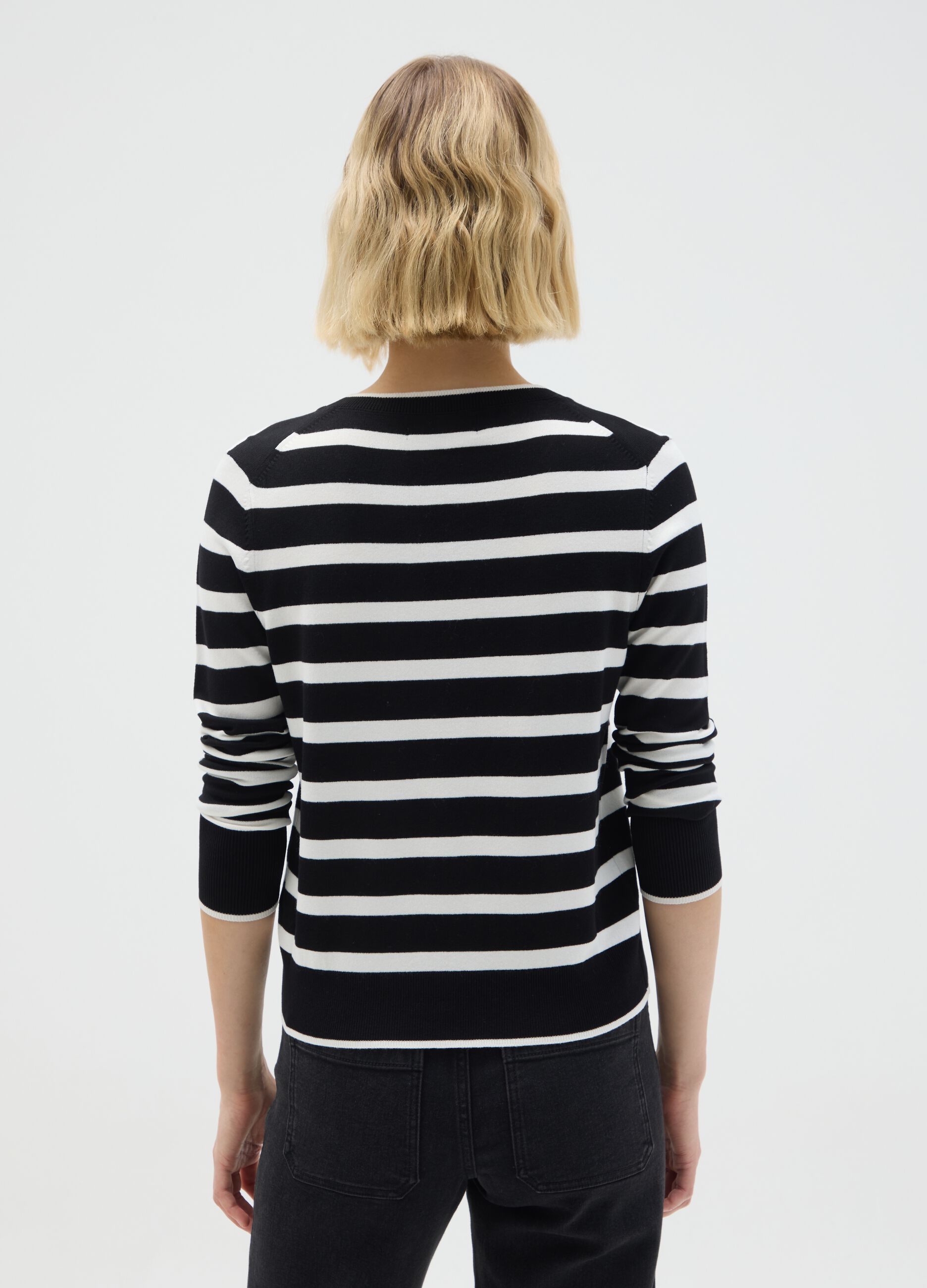 Multicolour regular fit stretch blend cardigan