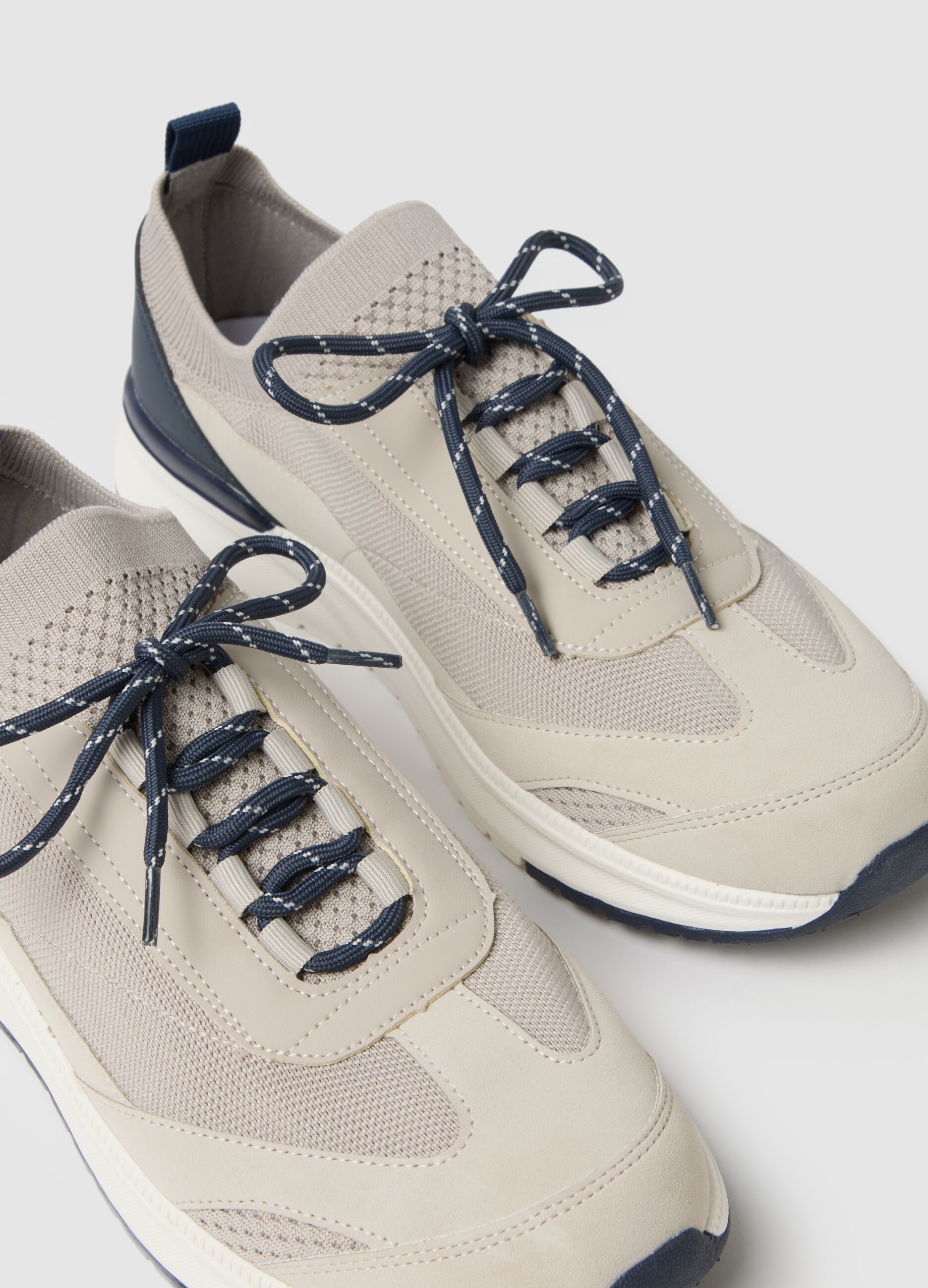 Multicolour Sneakers with Sturdy Sole