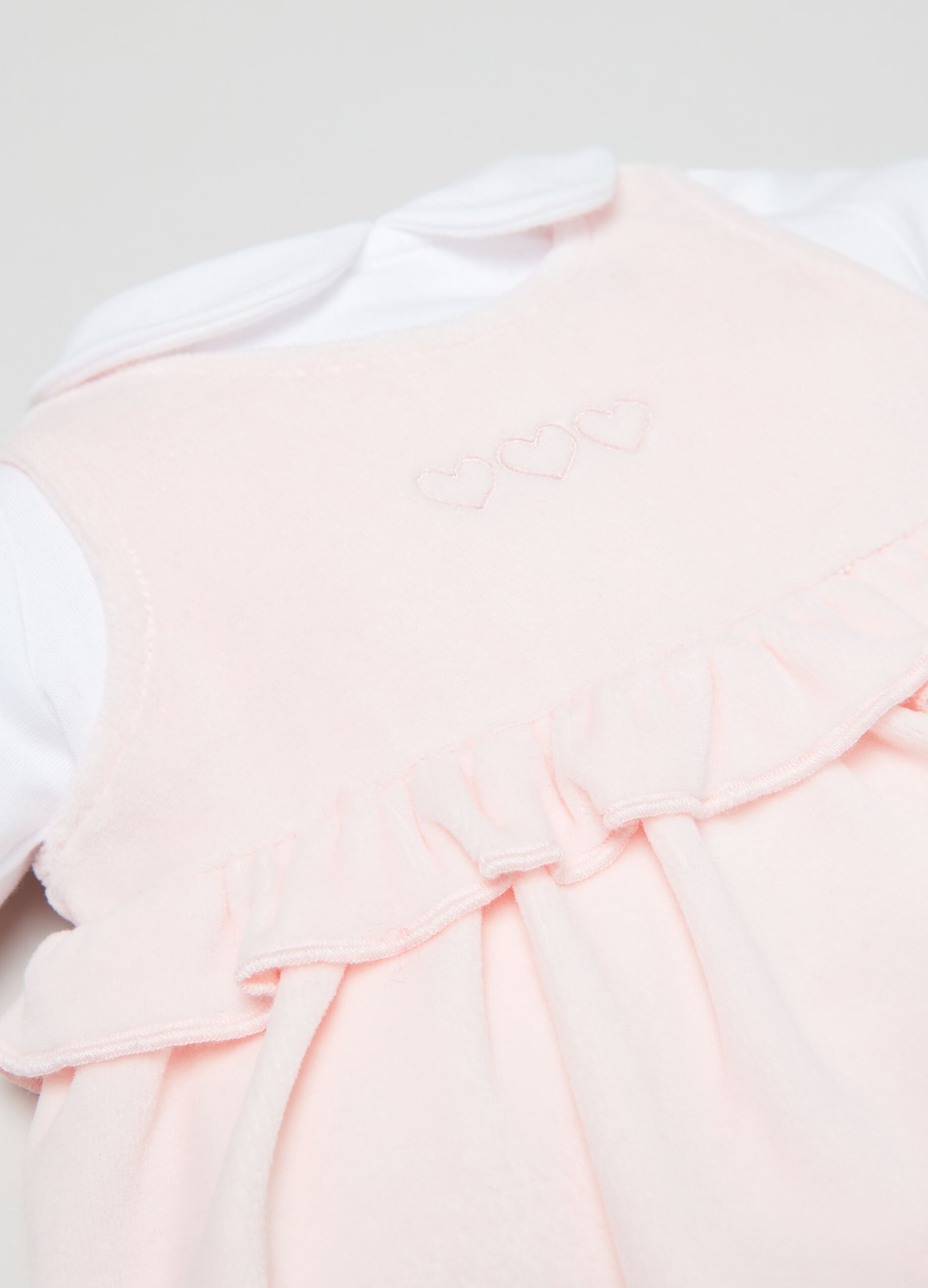 Set t-shirt e vestitino in velour_2