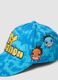 Light blue baseball cap with decorative print_1