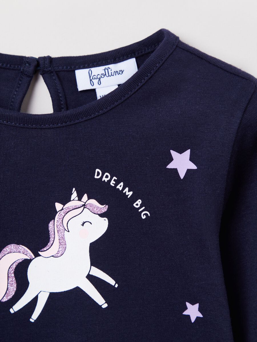 T-shirt a maniche lunghe con stampa_2