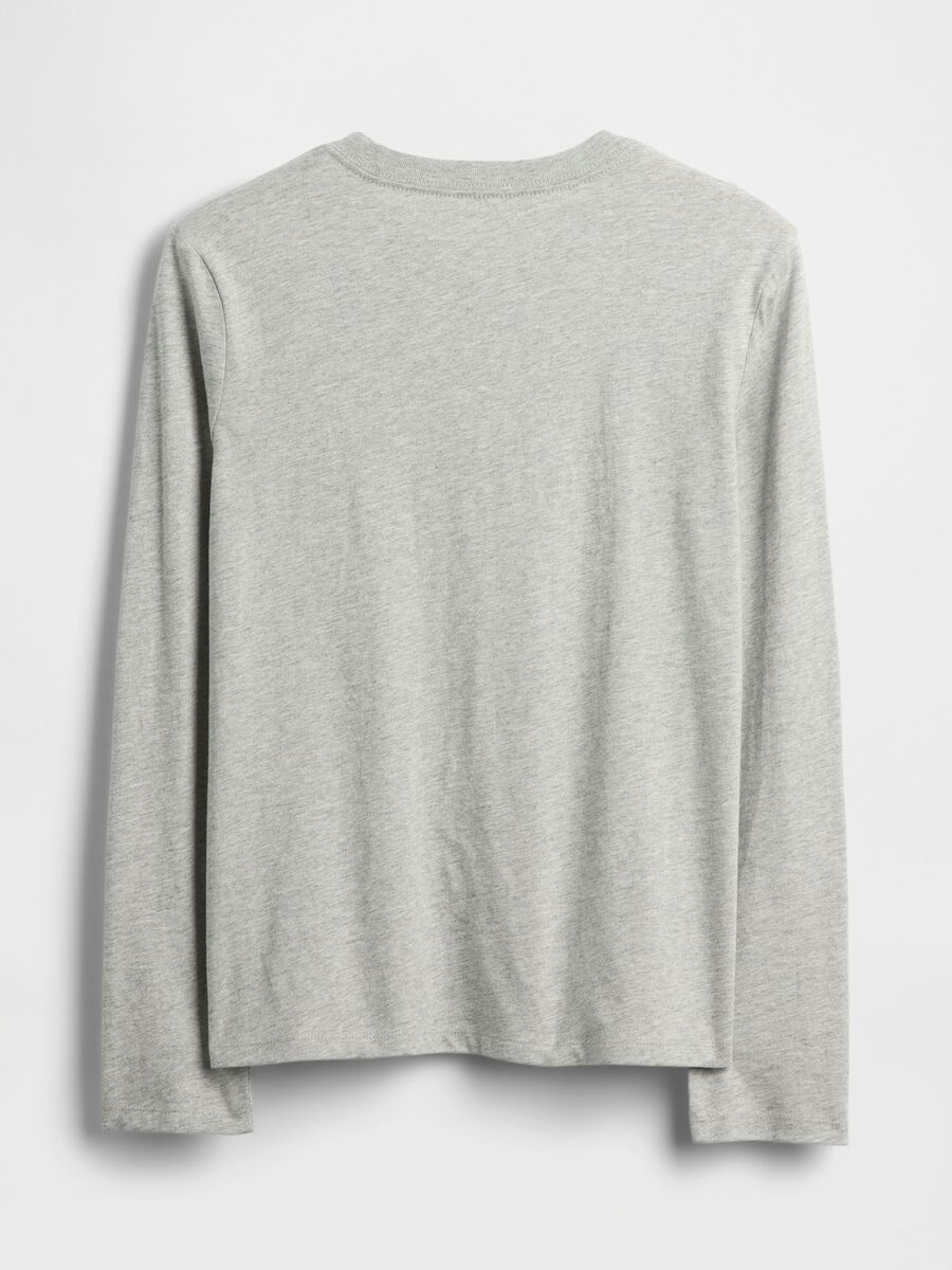 Grey long-sleeve cotton t-shirt for kids_1