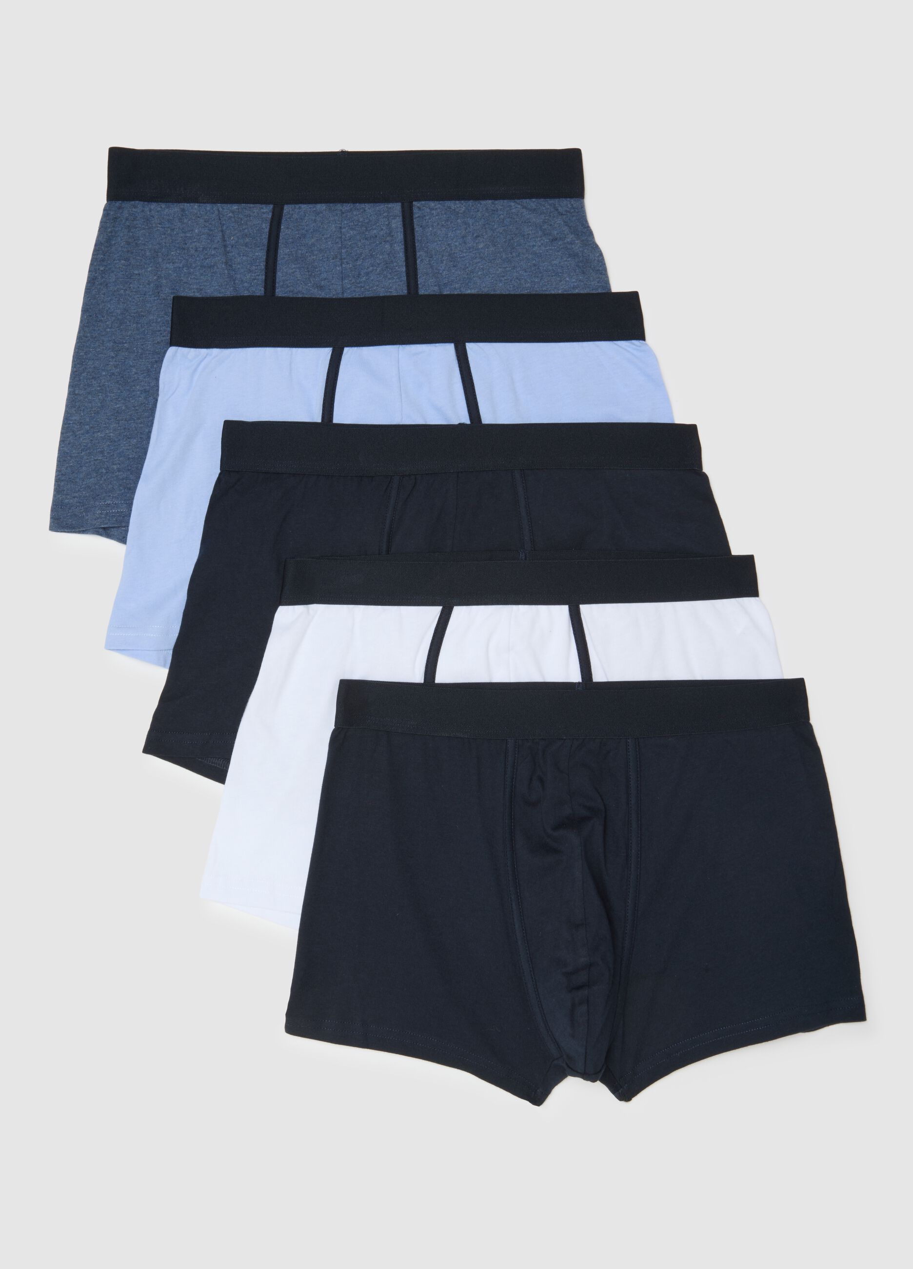 Multipack set of pure cotton multicolour regular fit boxers