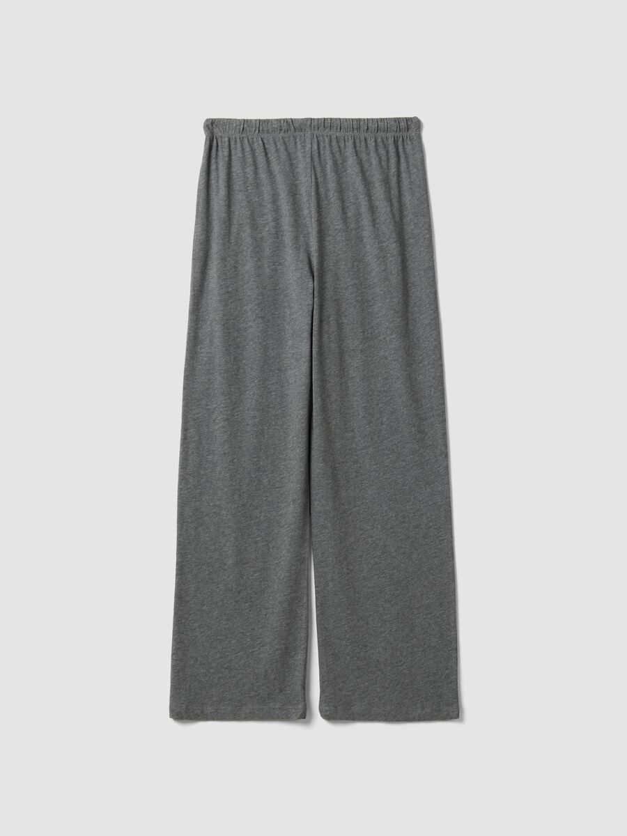 Pantaloni pigiama grigi in misto cotone viscosa_6