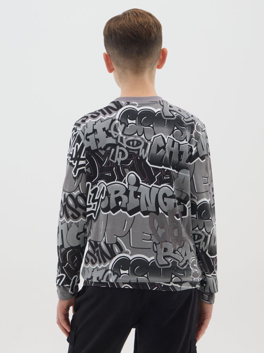 T-shirt da ragazzo in puro cotone multicolor regular fit_1