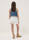 White pure cotton mini skirt_1