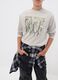 Grey pure cotton printed crew-neck T-shirt for boys_2