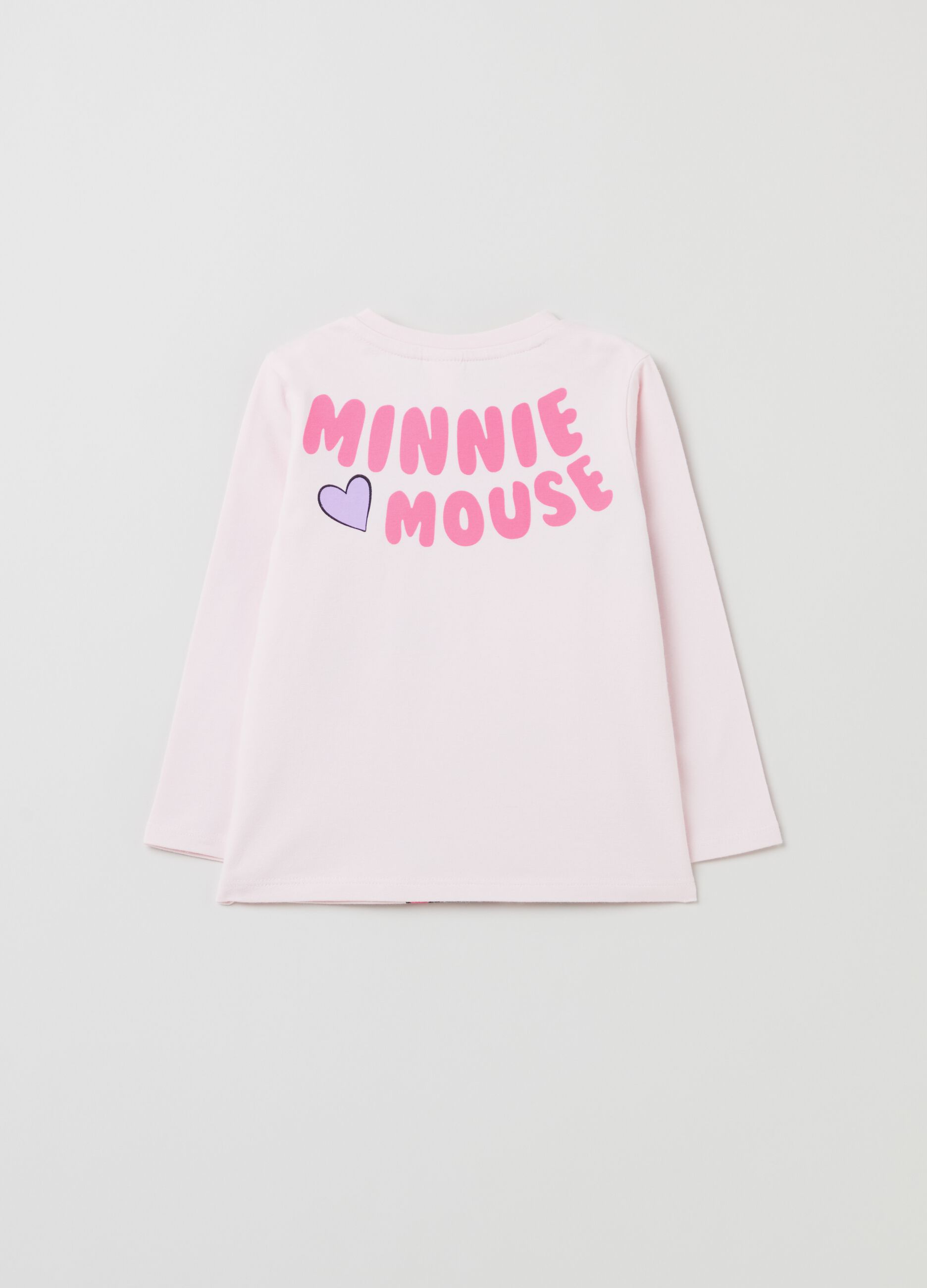 T-shirt a maniche lunghe stampa Minnie_1