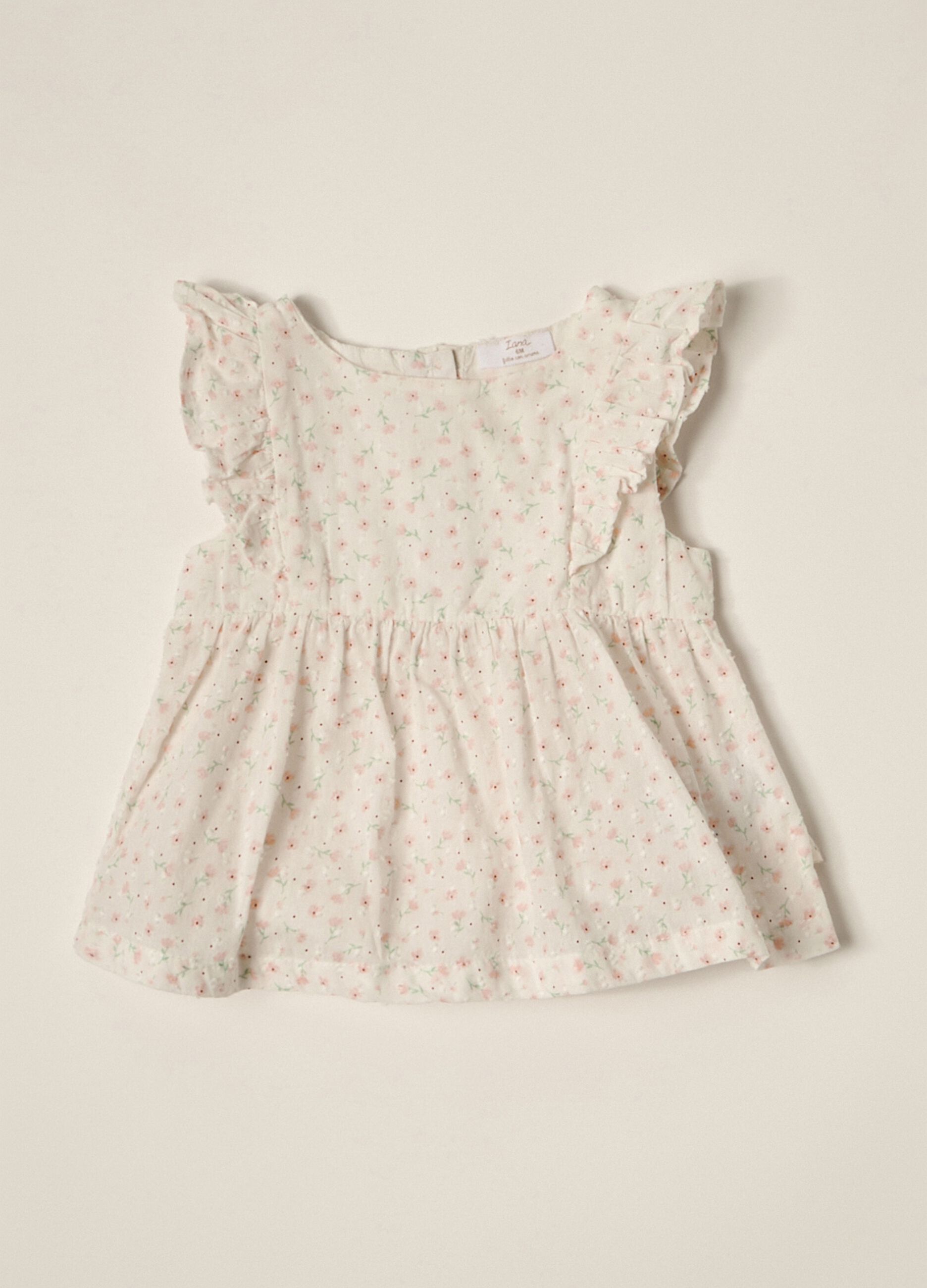 IANA newborn girl shirt in 100% cotton