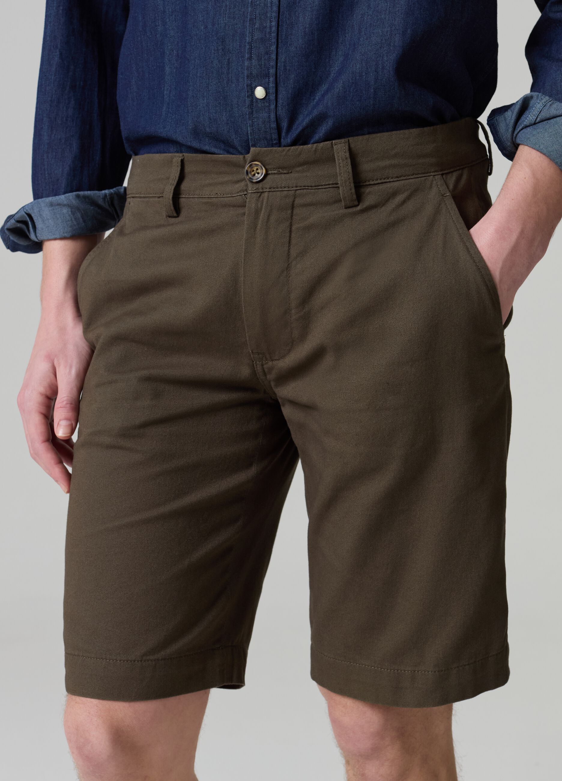 Chino Bermuda shorts in cotton