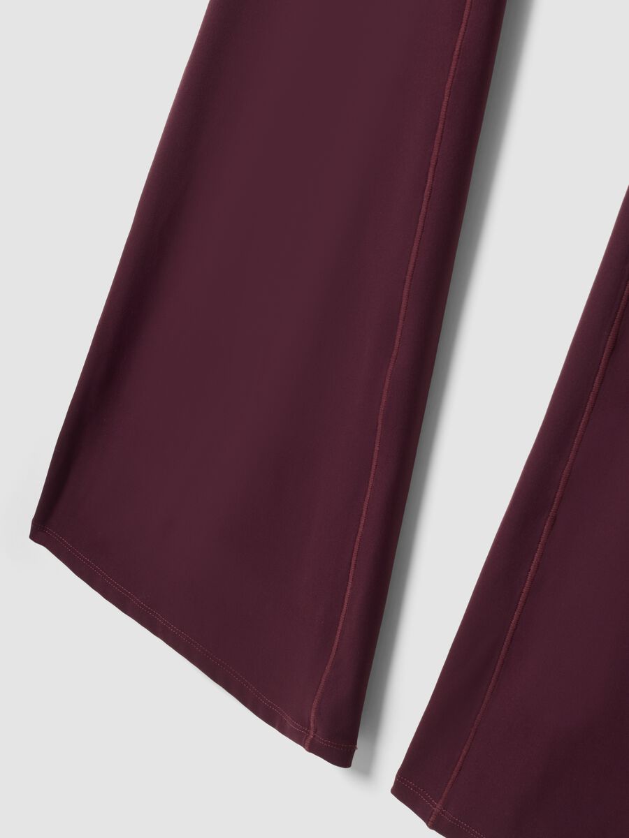 Leggings flare viola in tessuto elasticizzato ALTAVIA STUDIO_8