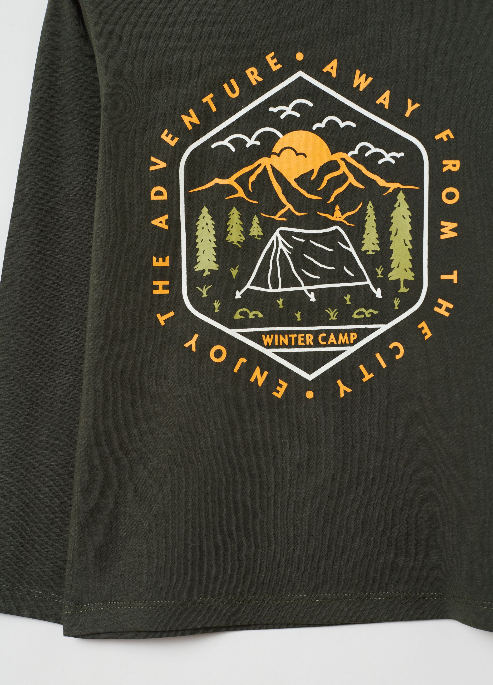 T-shirt a maniche lunghe con stampa_2