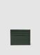 Green genuine leather card holder_2