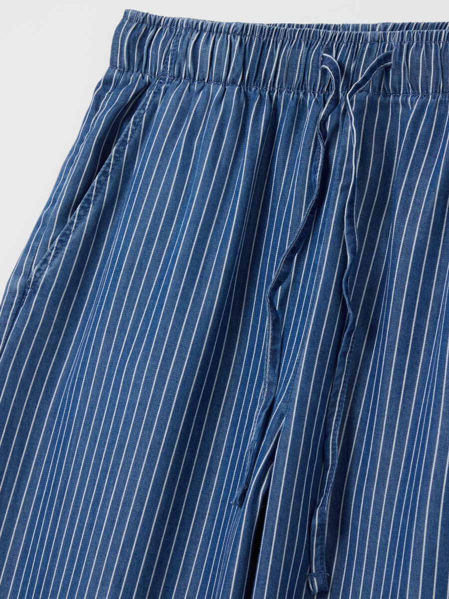 Denim-effect wide-leg fluid joggers_5