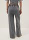 Grey wide leg pure cotton jogger trousers_3
