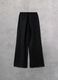 100% Linen Wide-Leg Trousers Black_7