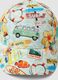Multicoloured cotton children's baseball cap with designs_1