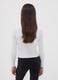 White fitted viscose-blend cable-knit crew-neck jumper for girls_1