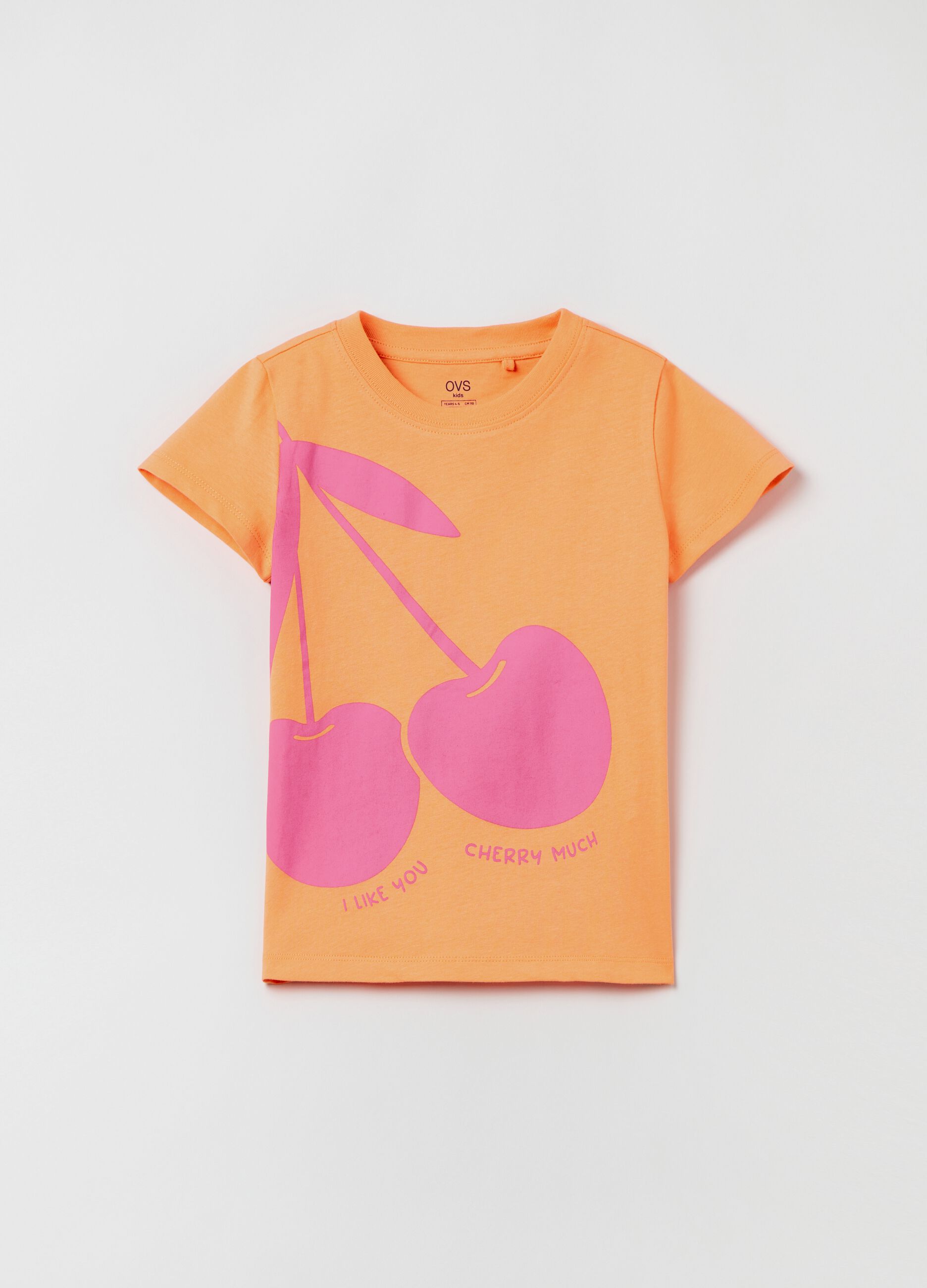 T shirt in cotone con stampa Arancione OVS KIDS da Bambina OVS