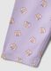 Lilac stretch cotton leggings for girls with butterflies_3