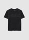 Boy's black pure cotton oversized T-shirt_0