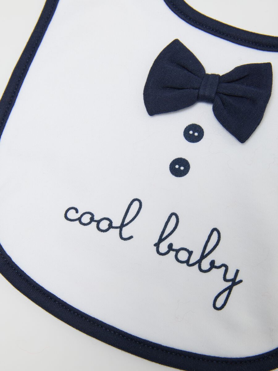 Baby Bib in Pure White Cotton_2