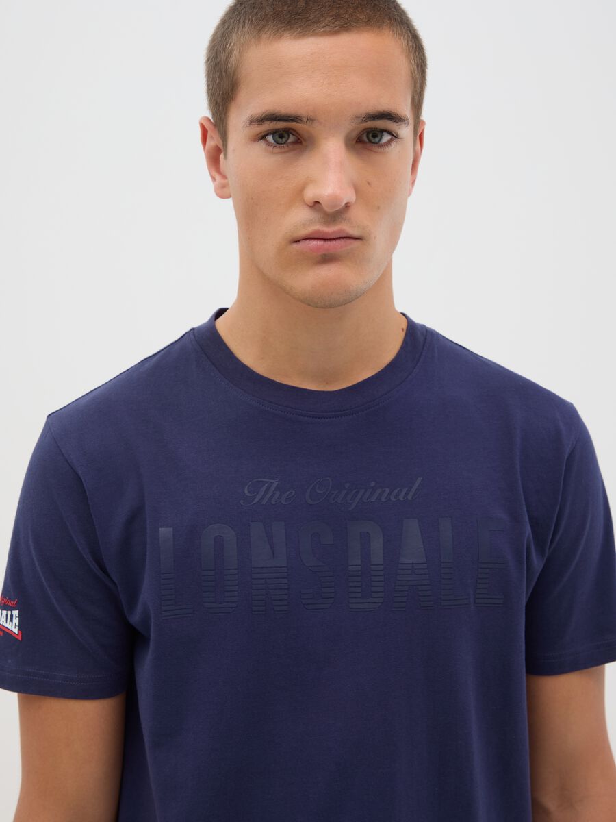 Lonsdale Blue Cotton Short Sleeve T-shirt_2