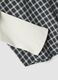 Black double-layer checked pure cotton poplin shirt, oversized fit_1
