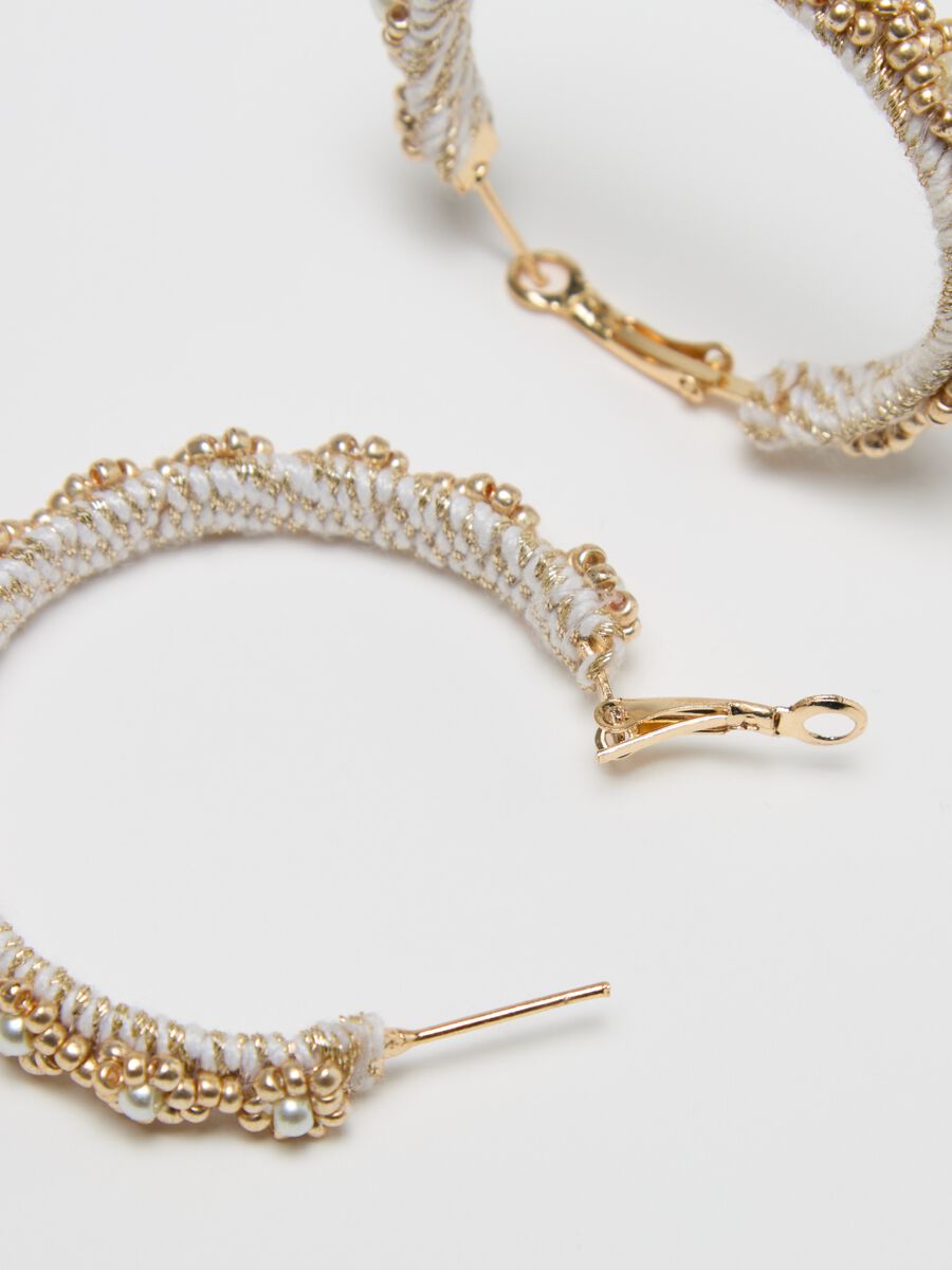 Hoop earrings with beads_2