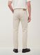 Beige pure cotton twill straight-fit jeans_2