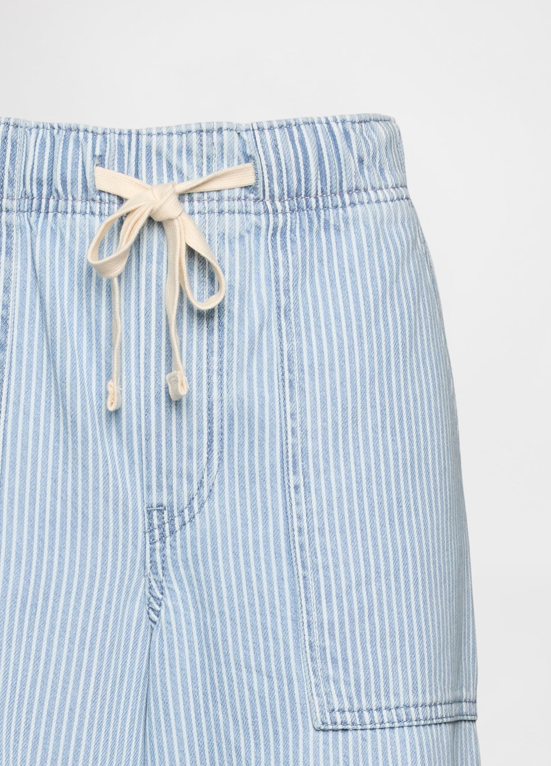 Wide Leg Light Denim Trousers by Gap